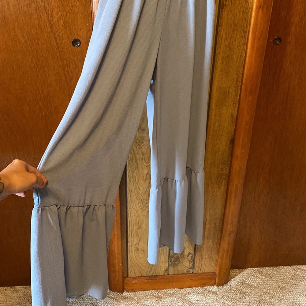 Dusty Blue Jumpsuit - Picture 2 of 2